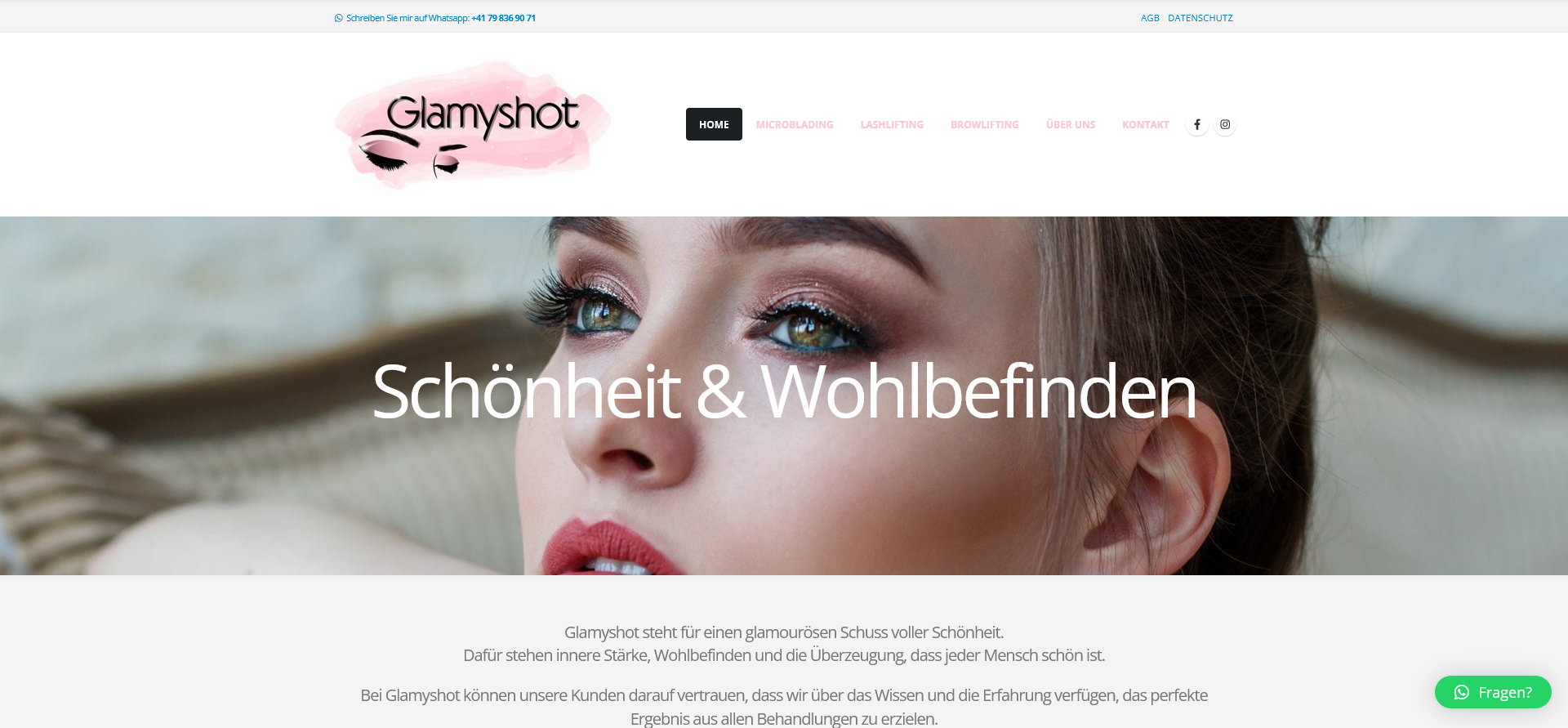 Sylencer Webdesign Referenz Glamyshot